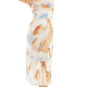 Vila cowl neck cami maxi dress in abstract dream print